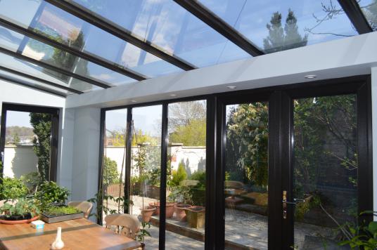 No Mirror Non Reflective Conservatory Roof Film Glare Reduce Heat 